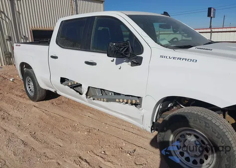 2025 Chevrolet Silverado 1500 4Wd Standard Bed Wt из США, поврежденный, VIN 1GCPKAEK0SZ271003